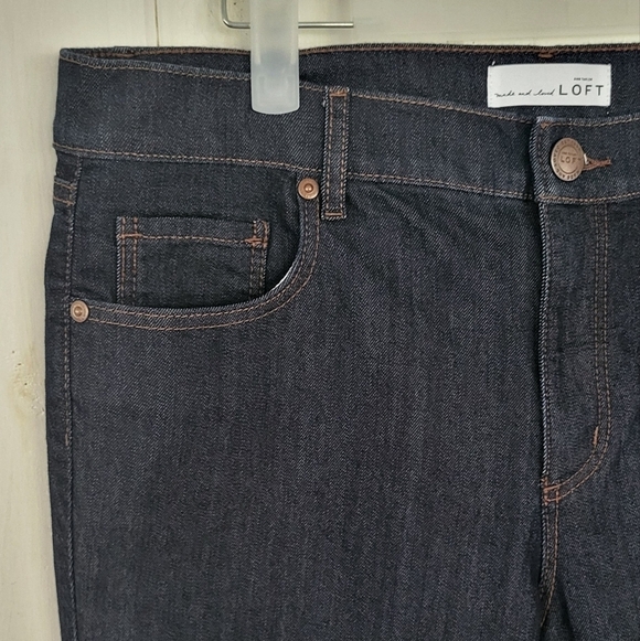 Loft Modern Straight Dark Wash Mid-rise Jean - Picture 7 of 8